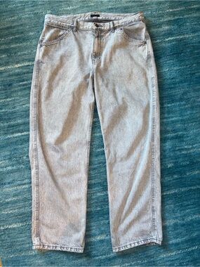 Uniqlo Light Gray Baggy Jeans